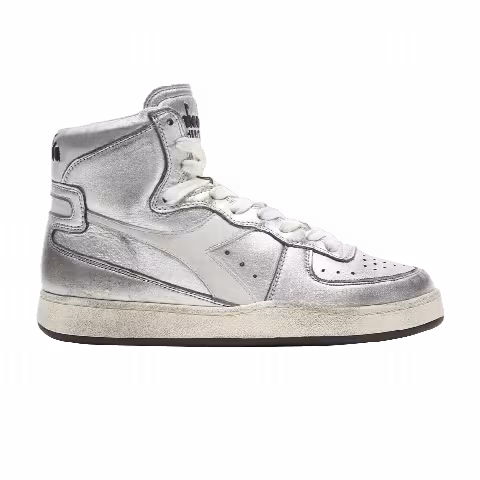 Diadora Mi Basket Metal Used 'Silver White'