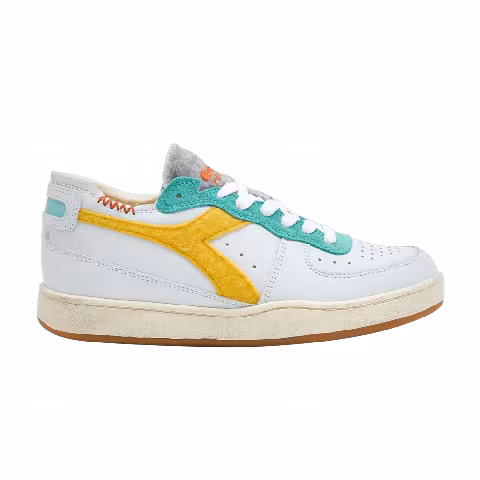 Diadora Mi Basket Row Cut 'White Banana'