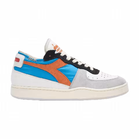 Diadora Mi Basket Row Cut Milk Breakfast 'Blue Strong'