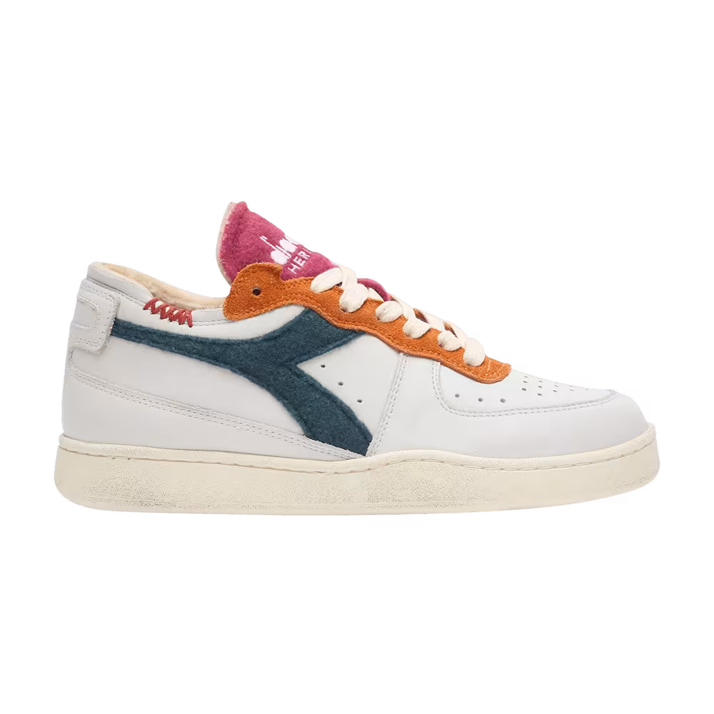 Diadora Mi Basket Row Cut White Eden