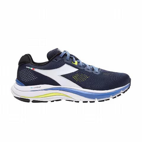 Diadora Mythos Blushield 7 Vortice 'Black Iris Neon Yellow'