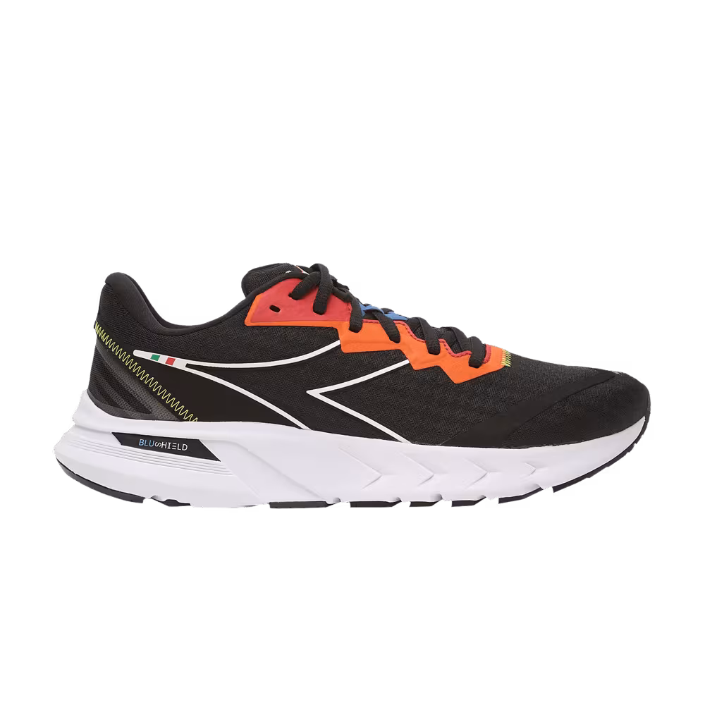 Diadora Mythos Blushield Volo 2 Black Vermillion Orange