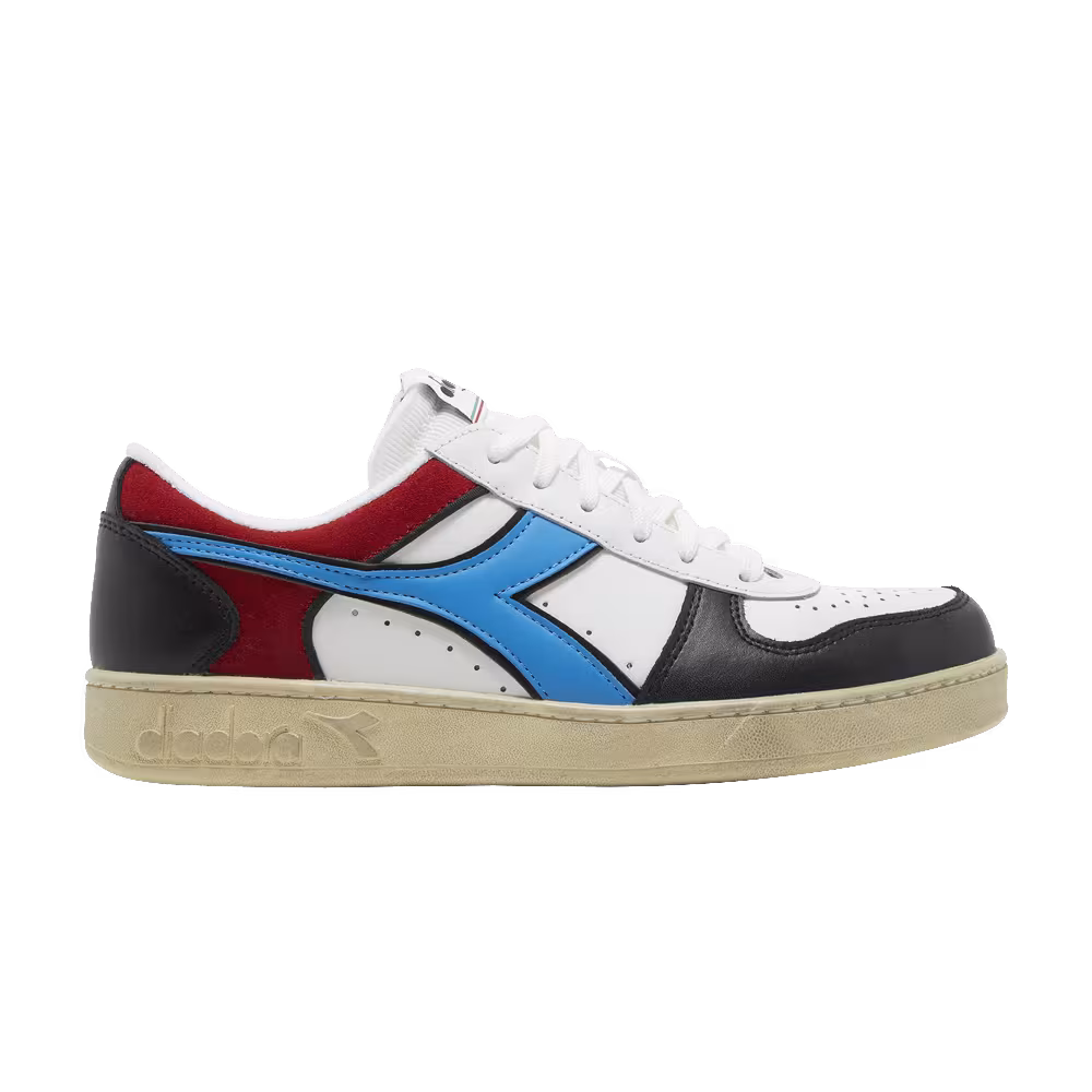 Diadora Magic Basket Low Icona White Malibu Blue