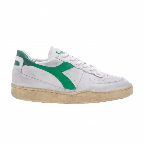 Diadora Mi Basket Low Used 'White Verdant Green'