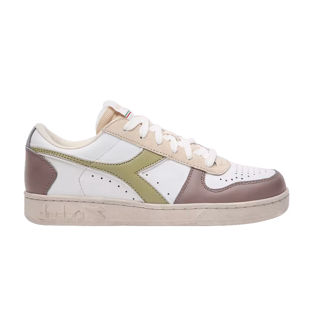 Diadora Women's Magic Basket Low Icona White Antler