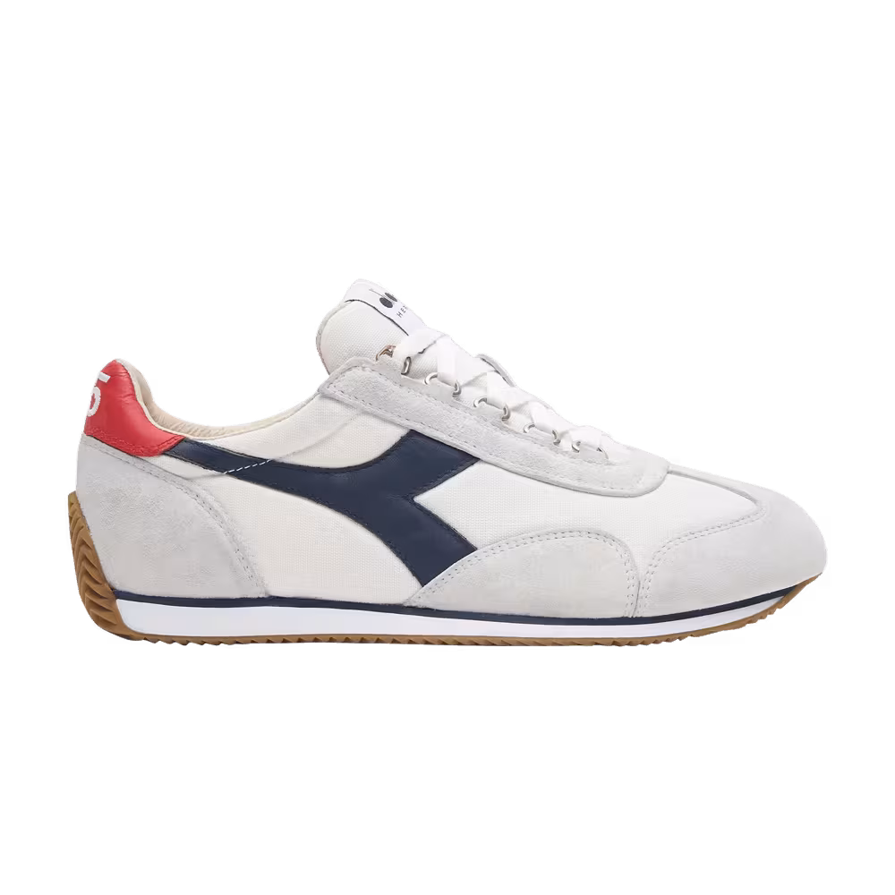 Diadora Equipe H Canvas Stone Wash White Blue Denim Gum