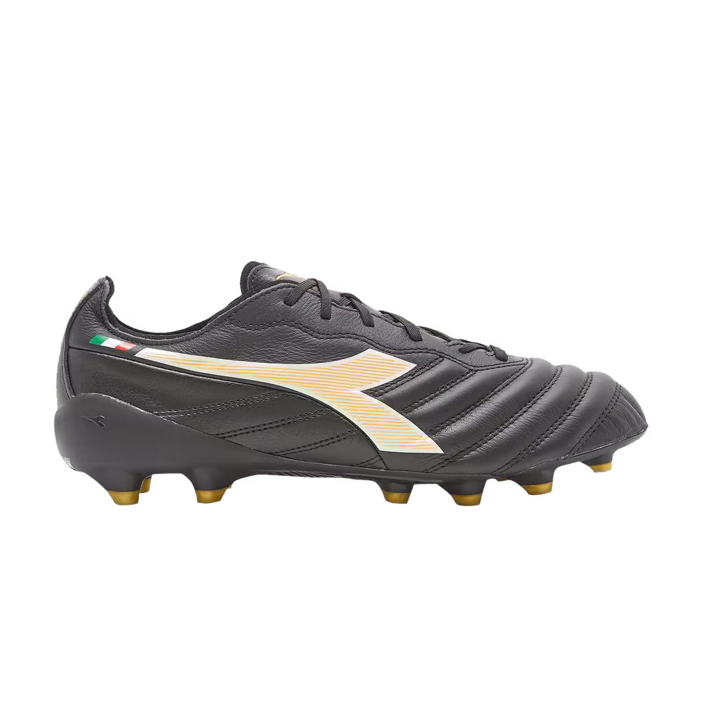 Diadora Brasil Elite 2 Tech Made in Italy LPX Black Gold