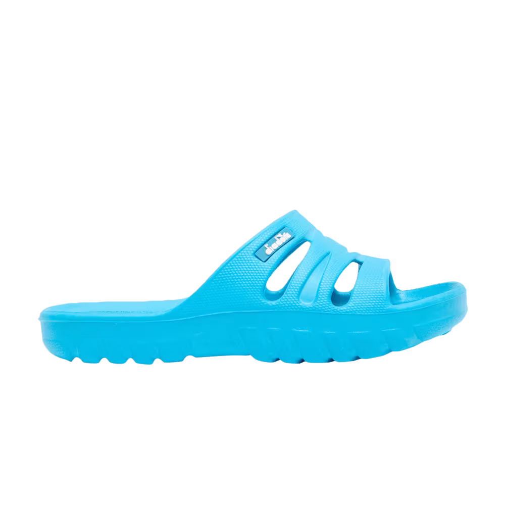 Diadora Agadir Slide Kids Cyan Blue Fluorescent