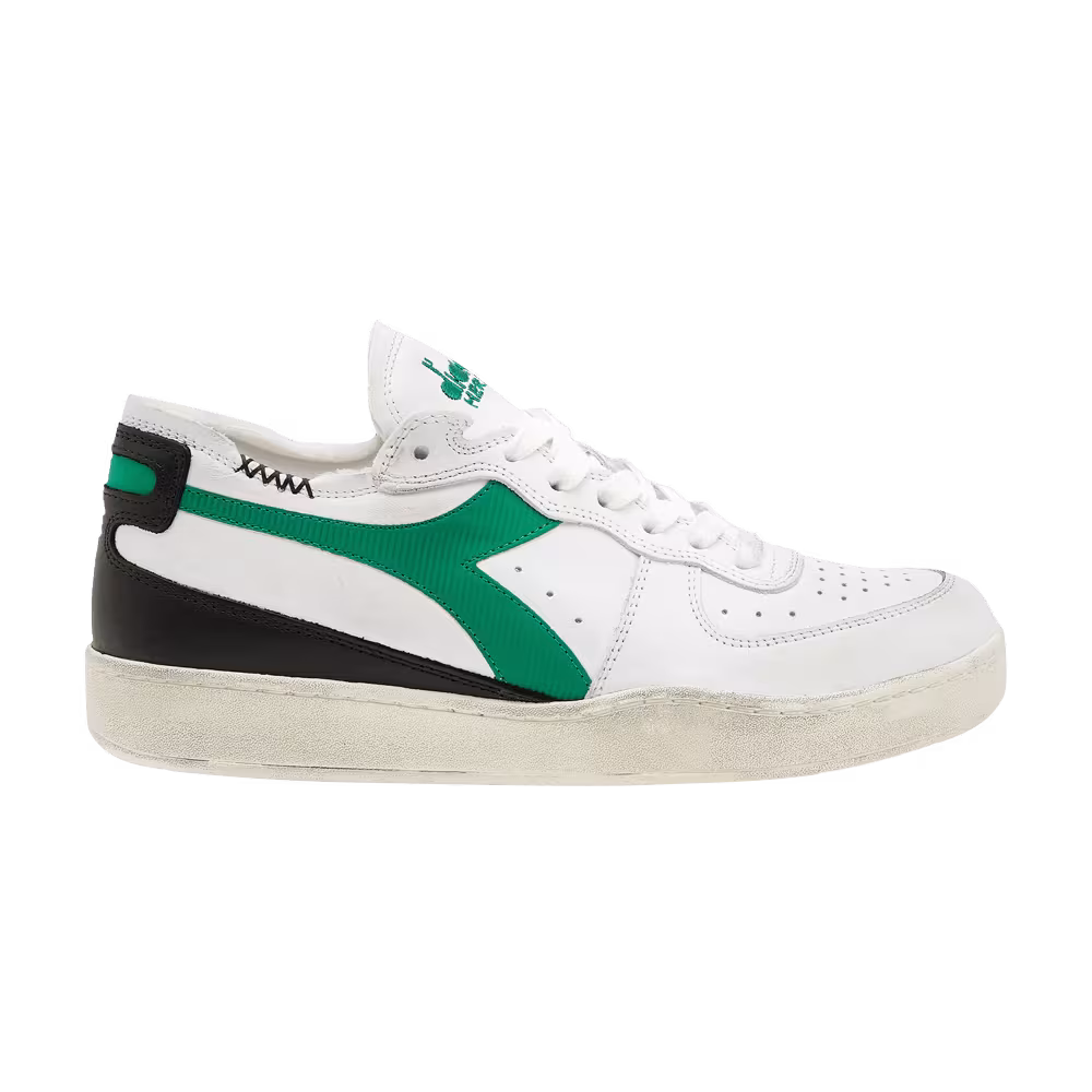 Diadora Mi Basket Row Cut White Jelly Bean