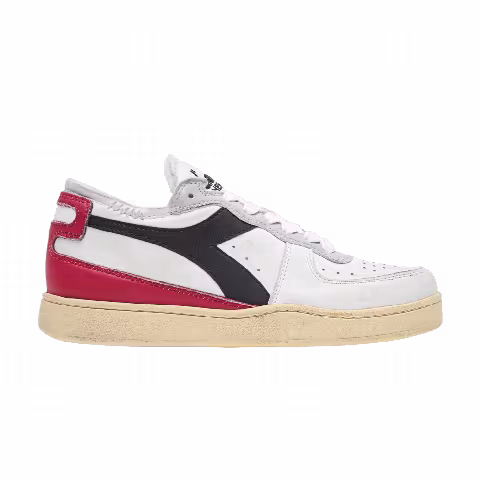 Diadora Mi Basket Row Cut 'White Garnet Black'