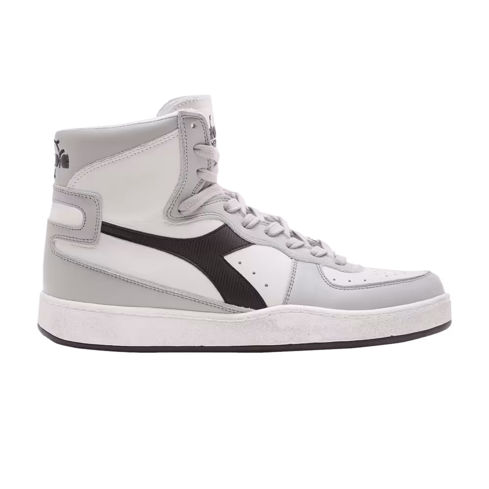 Diadora Mi Basket Used White High Rise