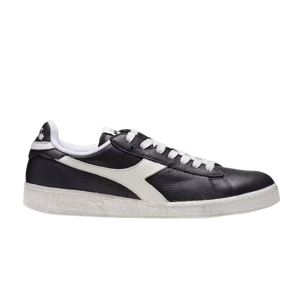 Diadora Game L Low Waxed Black White