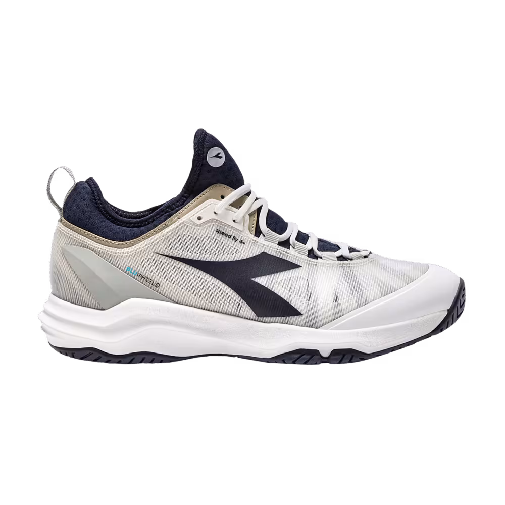 Diadora Speed Blushield Fly 4+ AG White Blue Corsair
