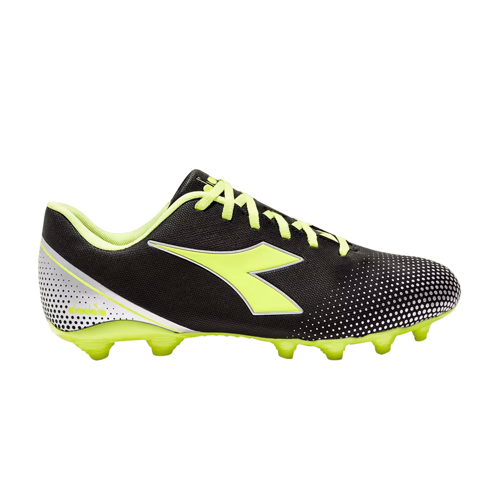 Diadora Pichichi 7 MG14 Black Yellow Fluo Silver