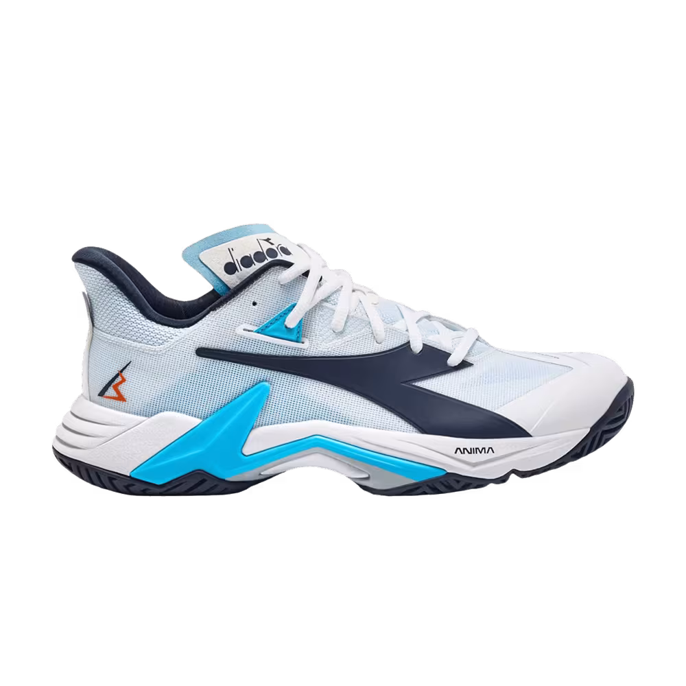 Diadora Women's B.Icon 3 Clay White Blue Corsair