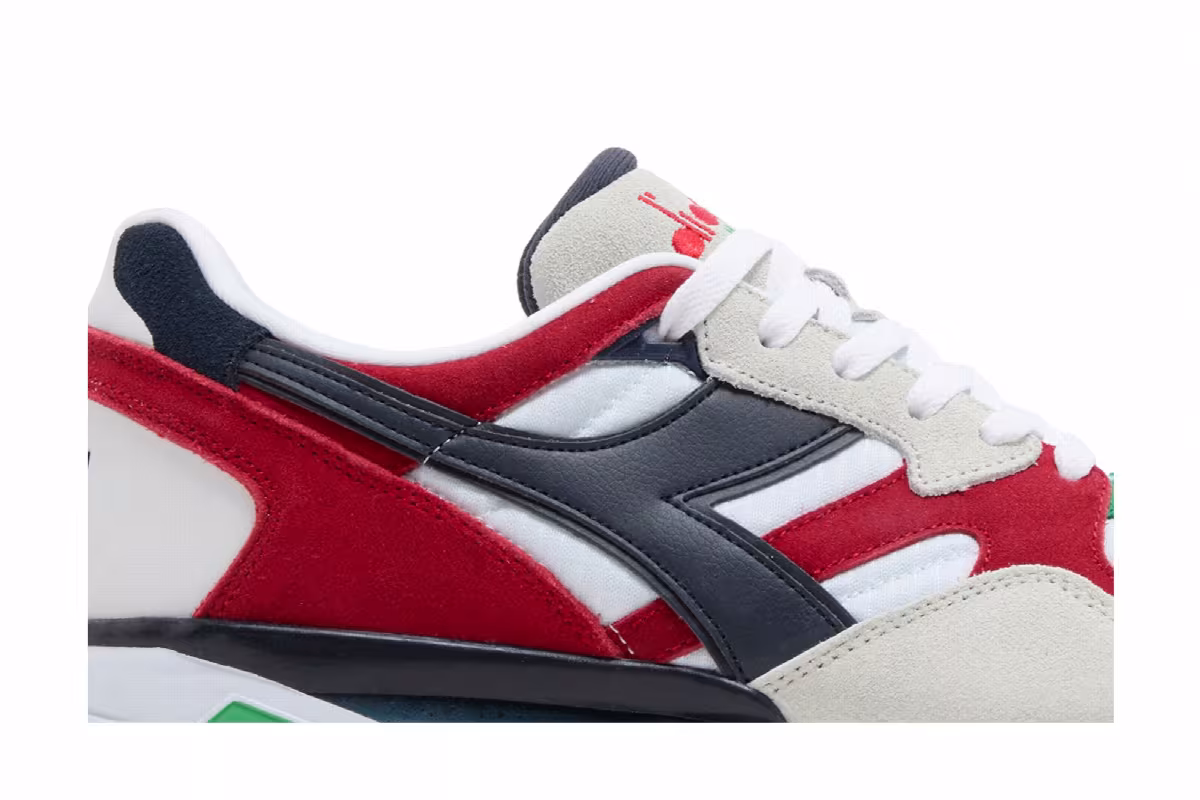 Diadora N9002 White Blue Red, view 3