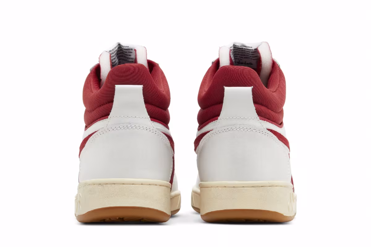 Diadora Magic Basket Mid White Chili Pepper, view 7