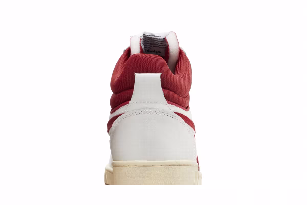 Diadora Magic Basket Mid White Chili Pepper, view 8