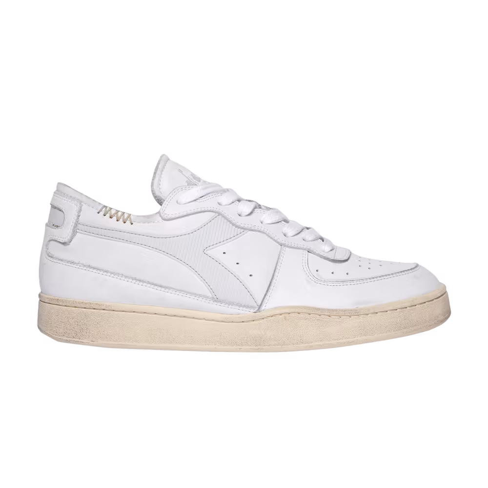 Diadora Mi Basket Row Cut White Dawn Blue