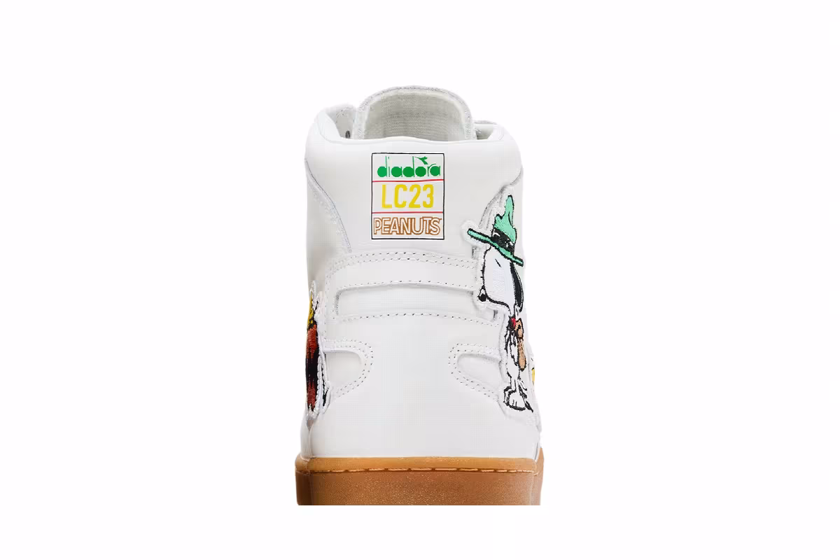 LC23 x Peanuts x Diadora Mi Basket Snoopy & Woodstock, view 8