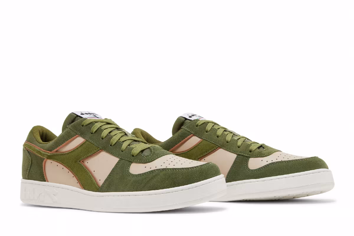 Diadora Magic Basket Low Calliste Green Moth, view 9