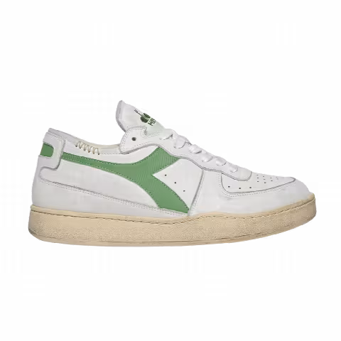Diadora Mi Basket Row Cut 'White Stone Green'