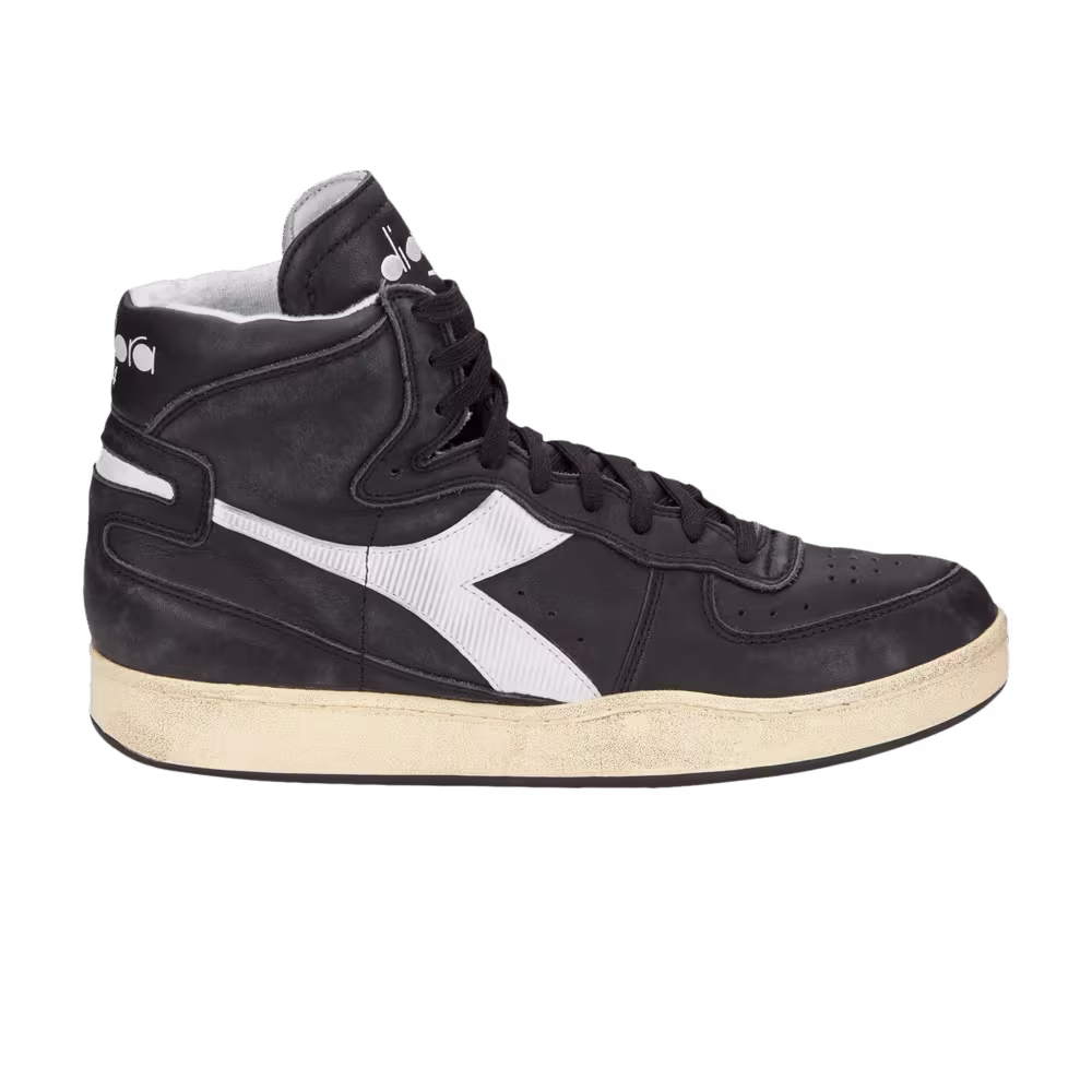 Diadora Mi Basket Used Black White