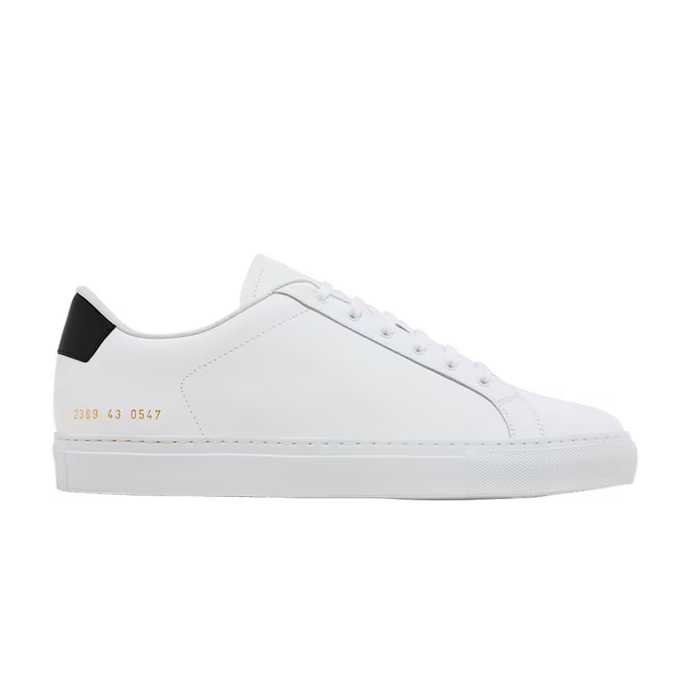 Common Projects Low White Black