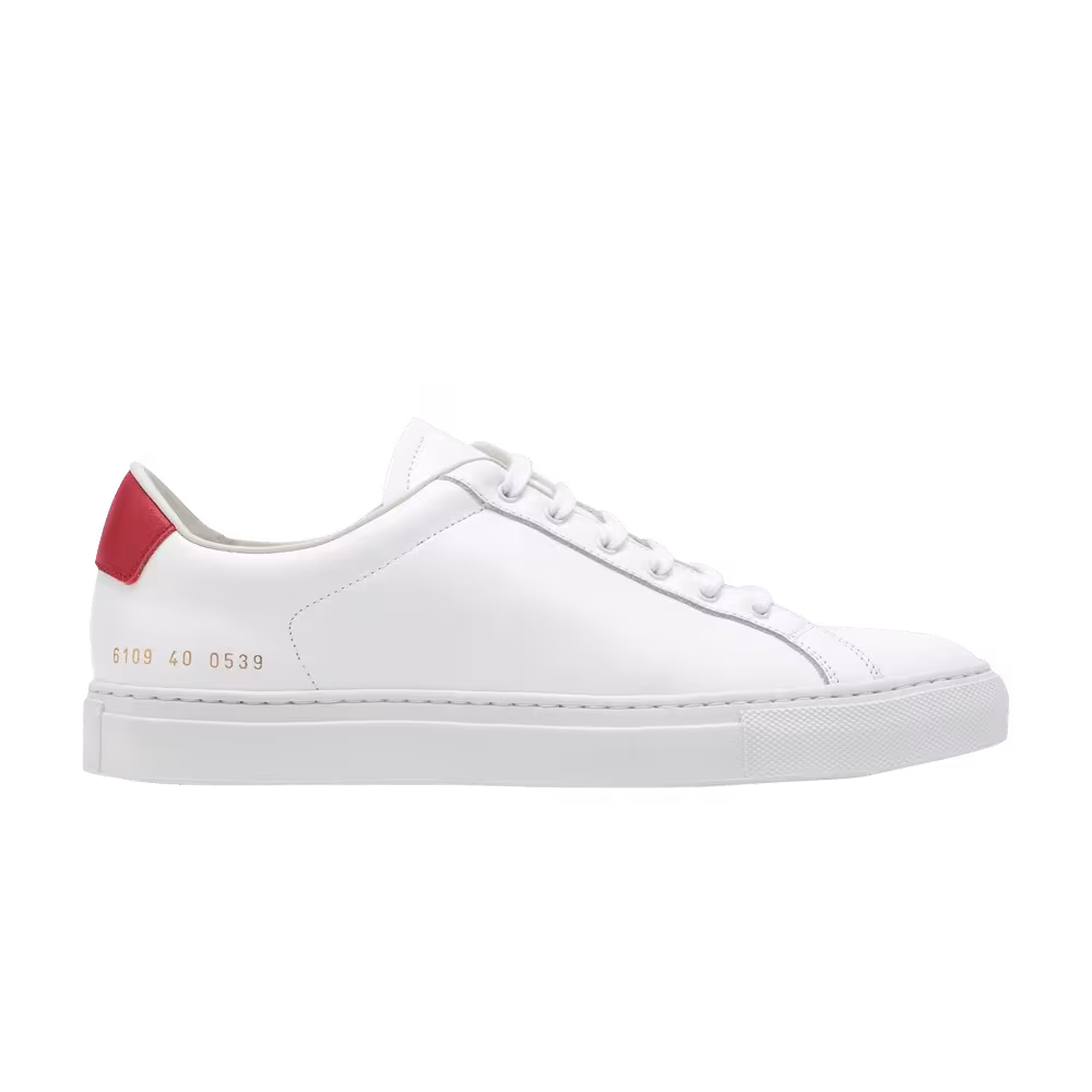 Common Projects Women's Low White Red