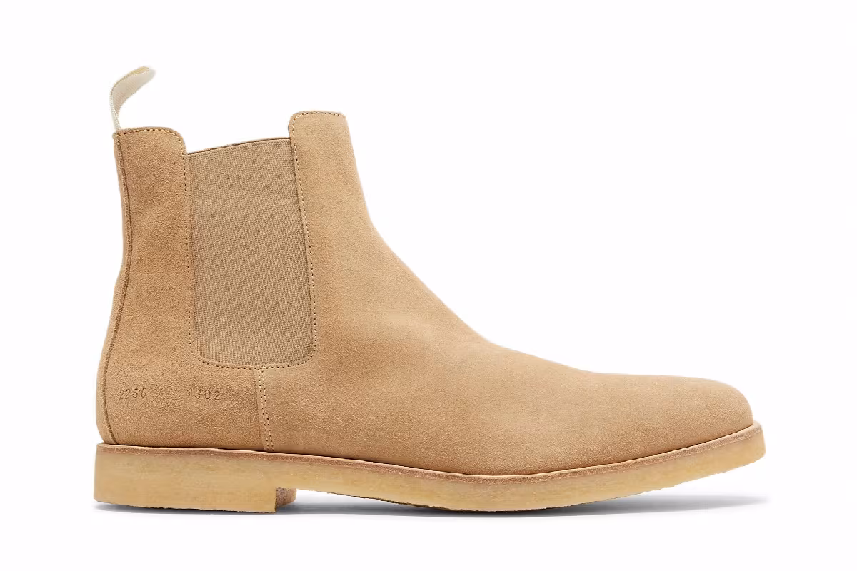 Common Projects Chelsea Boot Suede Tan, view 2