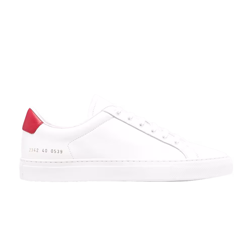 Common Projects Low White Red