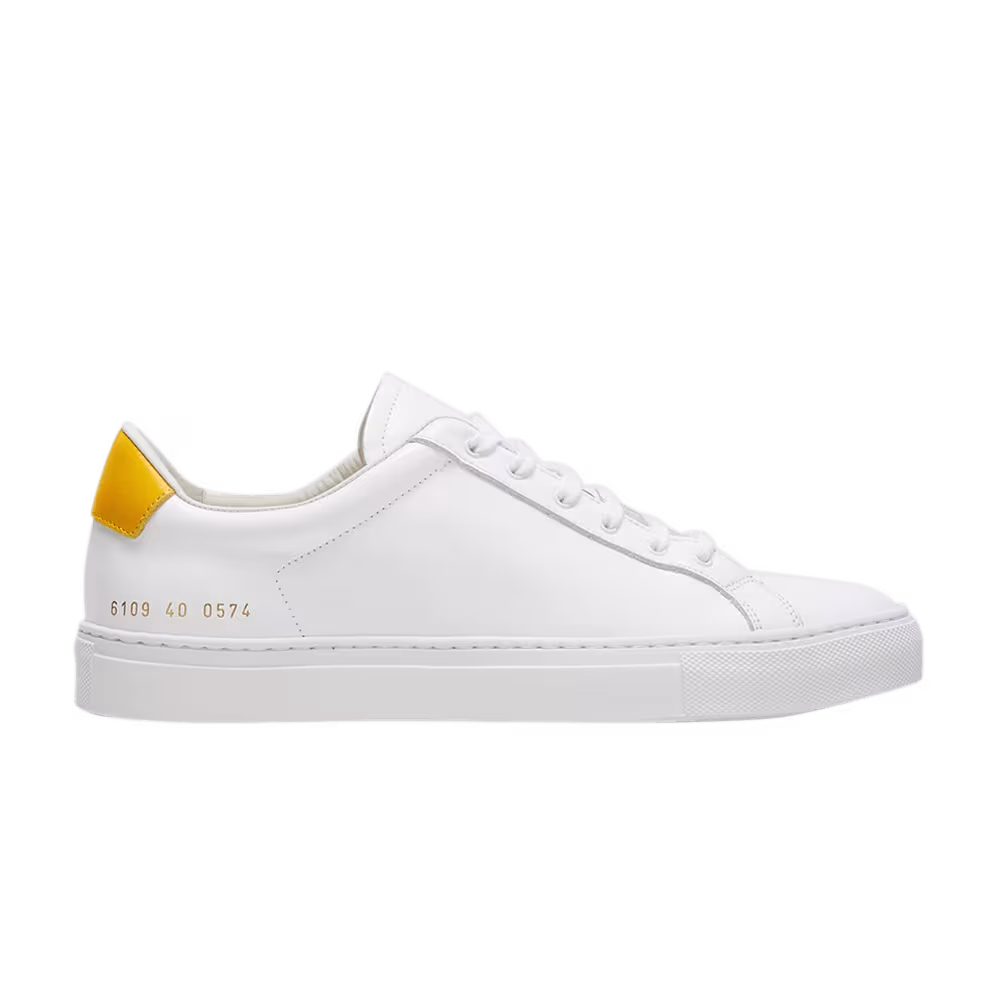 Common Projects Women's Low White Yellow