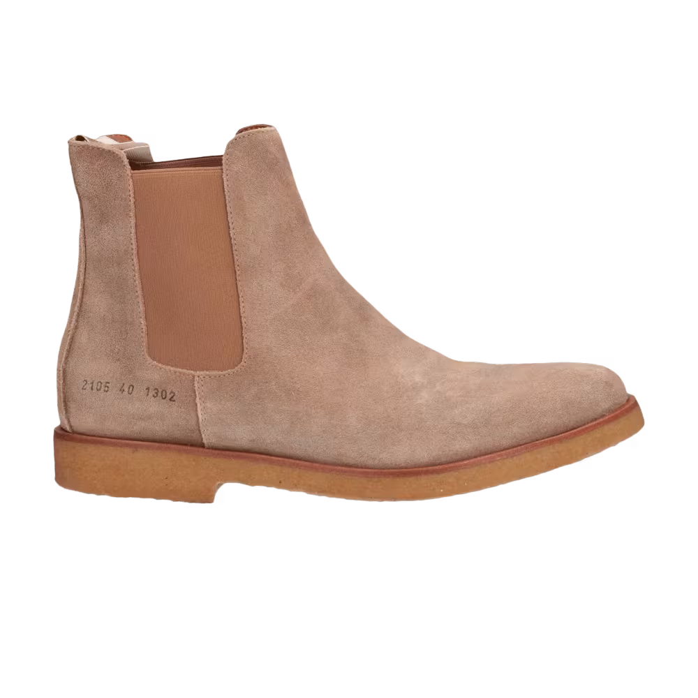 Common Projects Chelsea Boot Waxed Suede Tan