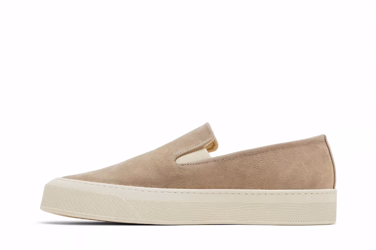 Common Projects Bumpy Nubuck Slip-On Grey, view 4