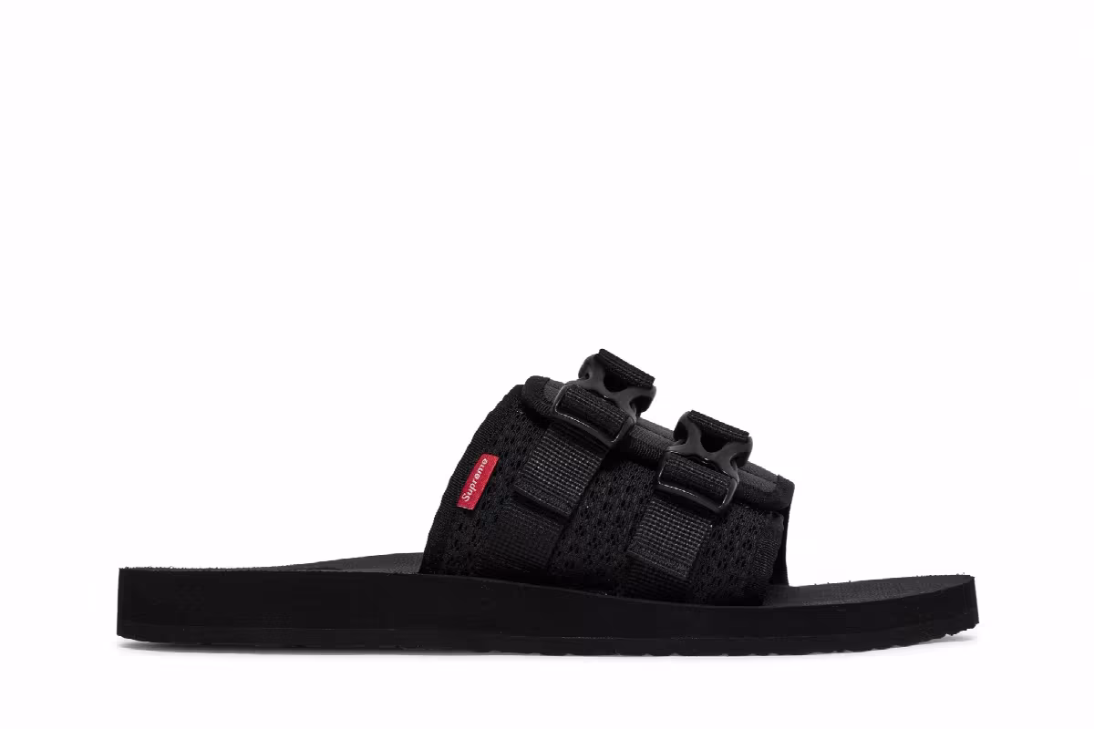 Supreme x The North Face Trekking Sandal Black White, view 2