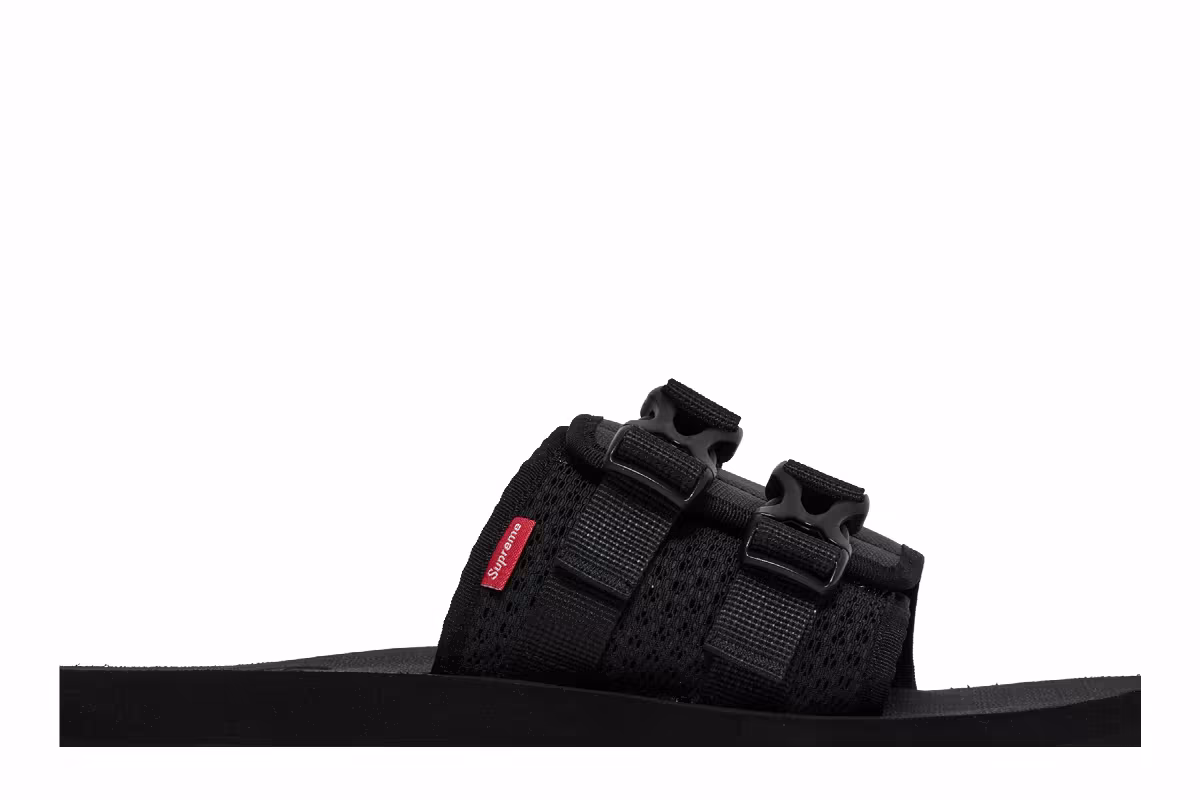 Supreme x The North Face Trekking Sandal Black White, view 3
