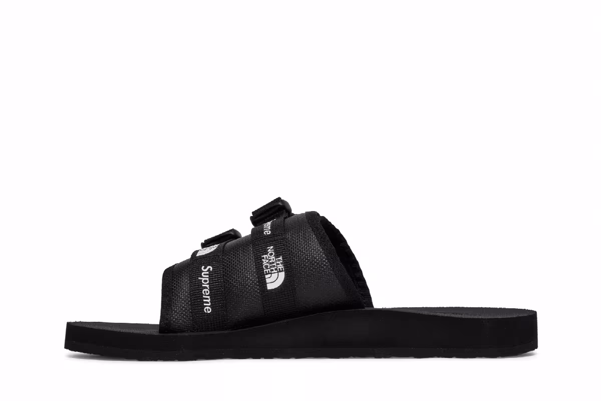 Supreme x The North Face Trekking Sandal Black White, view 4