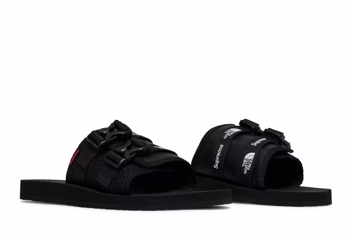 Supreme x The North Face Trekking Sandal Black White, view 9