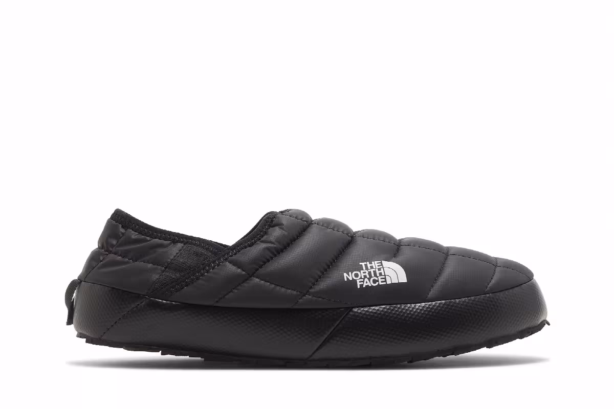 The North Face Thermoball Traction Mule Black White, view 2