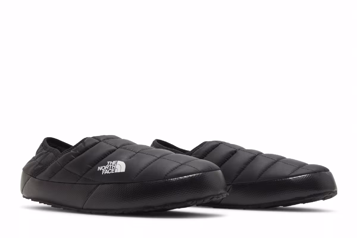 The North Face Thermoball Traction Mule Black White, view 9