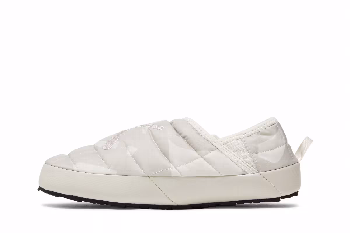 KAWS x The North Face ThermoBall Traction Mule VP Moonlight Ivory Camo, view 4