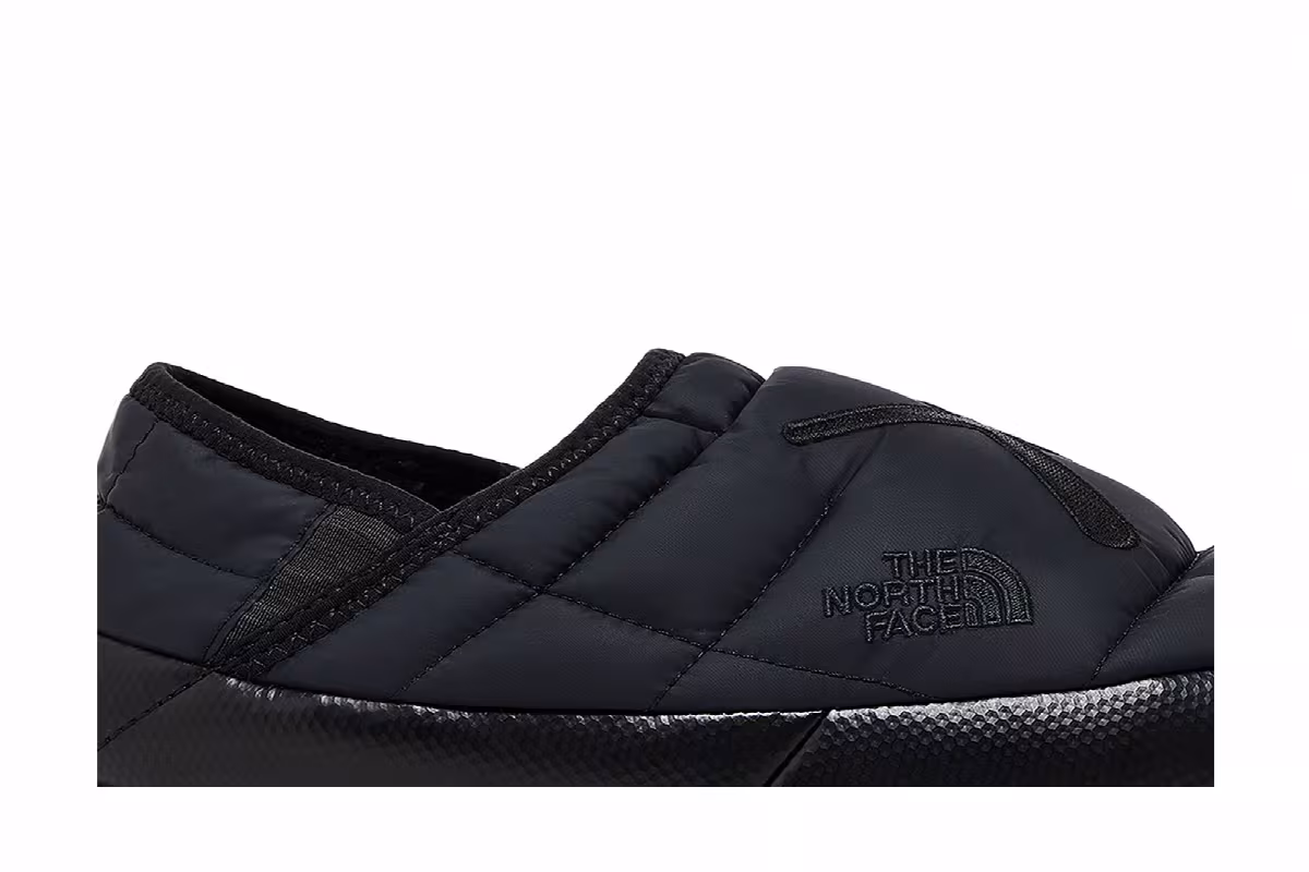 KAWS x The North Face ThermoBall Traction Mule VS Black, view 3