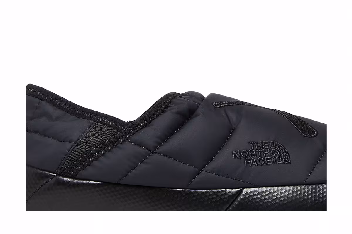 The North Face KAWS x Women's ThermoBall Traction Mule VS Black, view 3