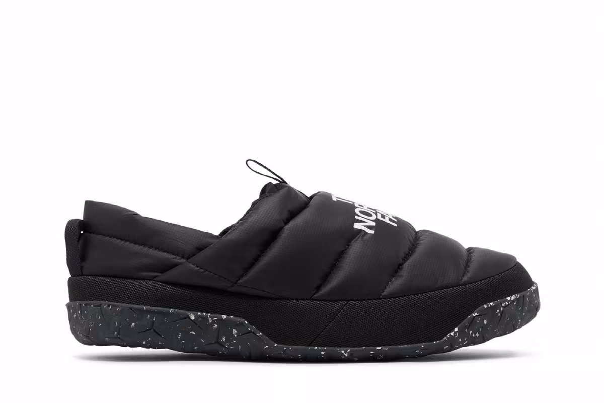The North Face Nuptse Mule Black White Speckled, view 2
