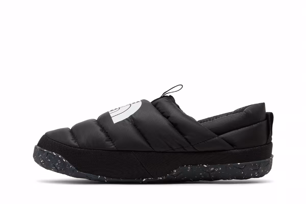 The North Face Nuptse Mule Black White Speckled, view 4