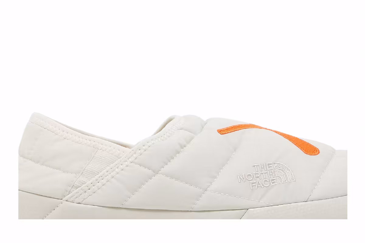 KAWS x The North Face ThermoBall Traction Mule VS Moonlight Ivory Orange, view 3