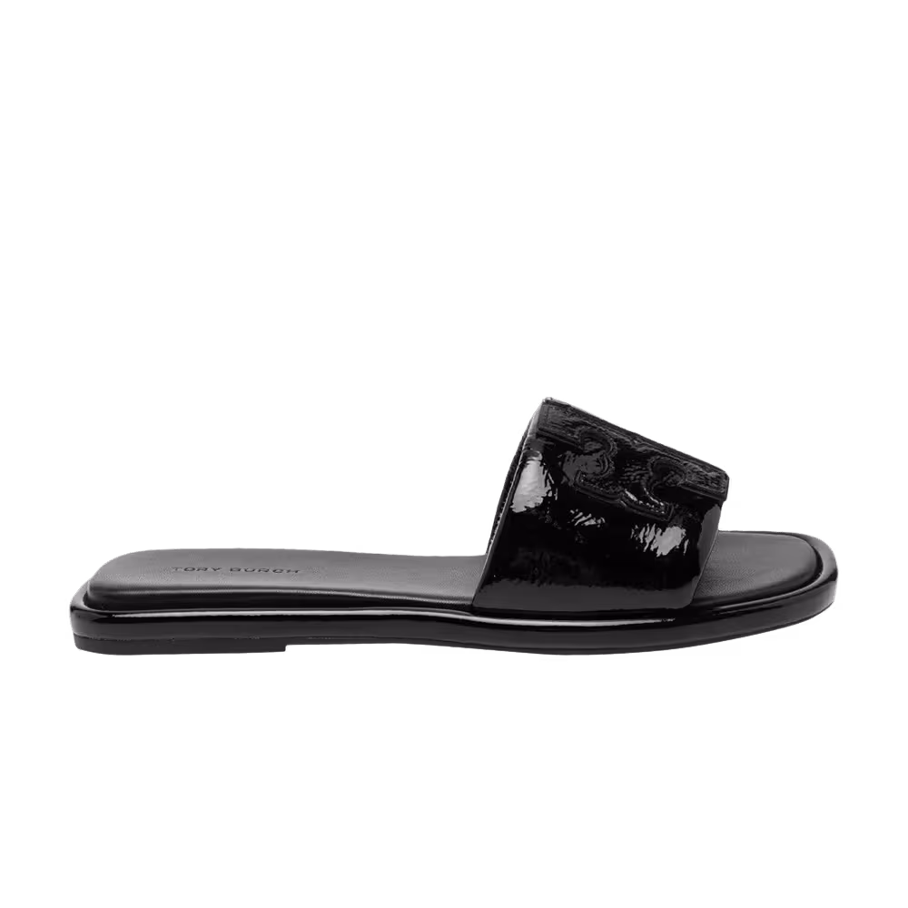 Tory Burch Women's Double T Sport Slide Sandal Perfect Black