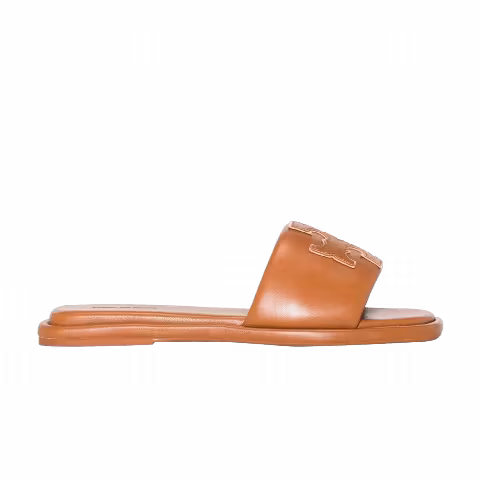 Tory Burch Wmns Double T Sport Slide Sandal 'Bourbon Miele'