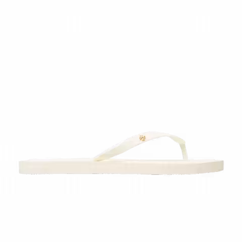 Tory Burch Wmns Kira Padded Flip Flop 'Ivory Gold'