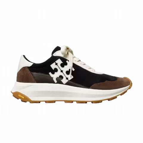Tory Burch Wmns Tory Trainer 'Perfect Black Blanc Dark Cocoa'